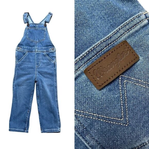 WRANGLER Blue Overalls Size 4T - Picture 1 of 9